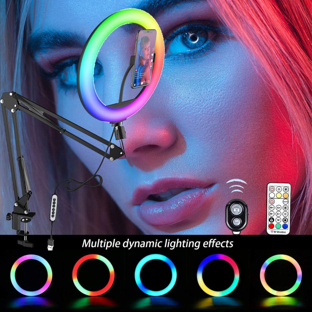 Selfie Ring Light Rgb Fill Led Ringlight Selfie Lamp Photography