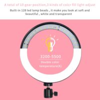 10" LED Ring Light Photographic Selfie Ring Lighting with Stand for Smartphone Youtube Makeup Video Studio Tripod Ring Light