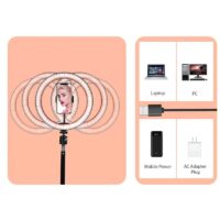 10" LED Ring Light Photographic Selfie Ring Lighting with Stand for Smartphone Youtube Makeup Video Studio Tripod Ring Light