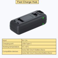 100% Original Insta360 ONER Battery Base/Boosted Battery Base/Fast Charge Hub Action