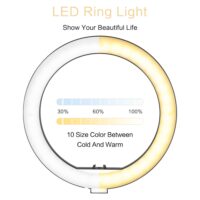 10inch LED Ring Light Photography Selfie Ring Lighting with Tripod Stand