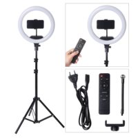 13inch Photo LED Selfie Ring Fill Light 24W Dimmable Camera Phone Ring Lamp With 160CM Stand Tripod