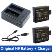 1pcs Dual Charger 2Pcs 1050mAh Backup Rechargeable Li-ion Battery