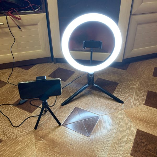 26/16CM Photography Fill Lighting Phone Ringlight Tripod Stand Photo Led Selfie Remote Control