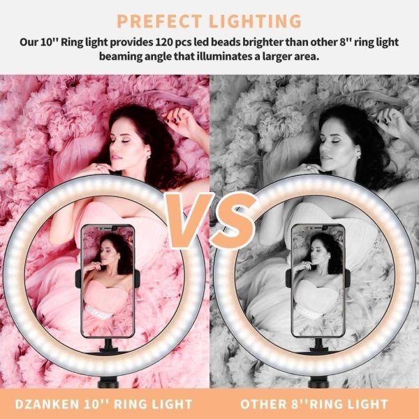 26CM RGB Fill Photography Lighting Phone Ringlight Tripod Stand Photo Led Selfie Remote Control