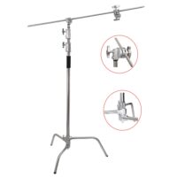 3.3M Stainless Steel Century Foldable Light Stand Tripod Magic Leg Photography Studio C-Stand