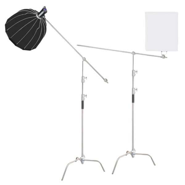 3.3M Stainless Steel Century Foldable Light Stand Tripod Magic Leg Photography Studio C-Stand