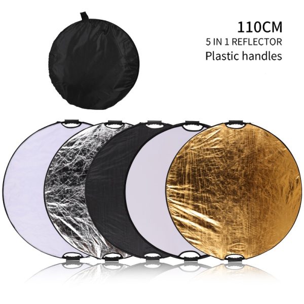 43' 110cm 5 in 1 Portable Collapsible Round Handhold Light Reflector ,Flash Accessories