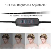 6inch/16cm Stepless Dimmable LED Makeup Selfie Ring Light for Youtube Video Light Photo Studio