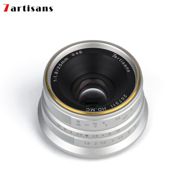 7artisans 7 artisans 25mm F1.8 Prime Lens for Sony E/Fujifilm/Canon EOS-M/Micro 4/3 A6400 A6500 ZV-E10 XS-10 GH5 EM10III M200 M6