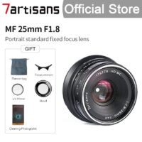 7artisans 7 artisans 25mm F1.8 Prime Lens for Sony E/Fujifilm/Canon EOS-M/Micro 4/3 A6400 A6500 ZV-E10 XS-10 GH5 EM10III M200 M6