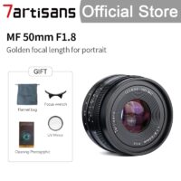 7artisans 7 artisans 50mm f1.8 Large Aperture Portrait MF Prime Lenses Fit For Canon EOS-M M50 M100/Sony E A7/Fuji FX/M4/3 mount