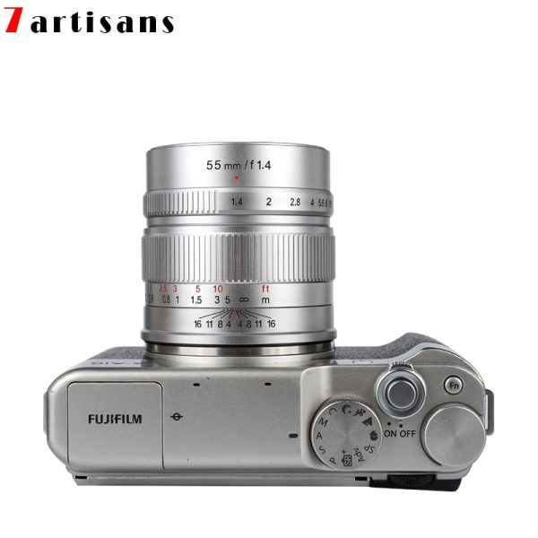 7artisans 7 artisans 55mm F1.4 Large Aperture Portrait MF Prime Lenses for Sony E a6600 a6100/M4/3 mount GX9 G9