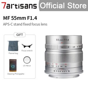 7artisans 7 artisans 55mm F1.4 Large Aperture Portrait MF Prime Lenses for Sony E a6600 a6100/M4/3 mount GX9 G9