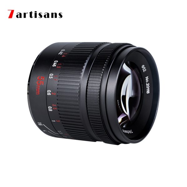 7artisans 7 artisans 55mm F1.4II Large Aperture Prime Lens For SonyE Mount A6600 /Canon EOS-M/Fuji XF/Macro4/3 mount/Nikon Z Z9