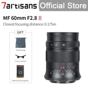 7artisans 7 artisans 60mm F2.8 II MF Macro APS-C Lens For Sony E/Nikon Z/Fuji XF/Canon EOSM EOSR/M4/3mount A6600 A6600 M200 M100