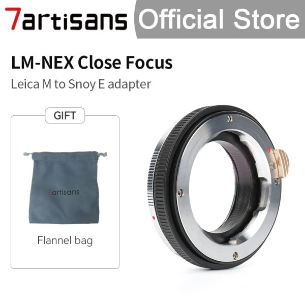 7artisans 7 artisans LM-E Close Focus Adapter for Leica M to Sony E adapter ring close-upR4/R3/M3/A7NEX macro ring