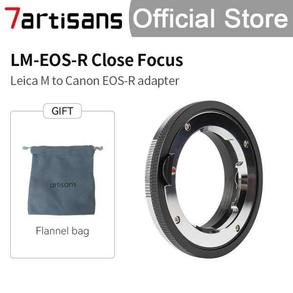 7artisans 7 artisans LM-R Close Focusing Adapter Ring for Leica M Lens to Canon R5 R6 RP