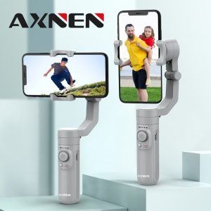 AXNEN HQ3 3-Axis Foldable Smartphone Handheld Gimbal Cellphone Video Record Vlog Stabilizer