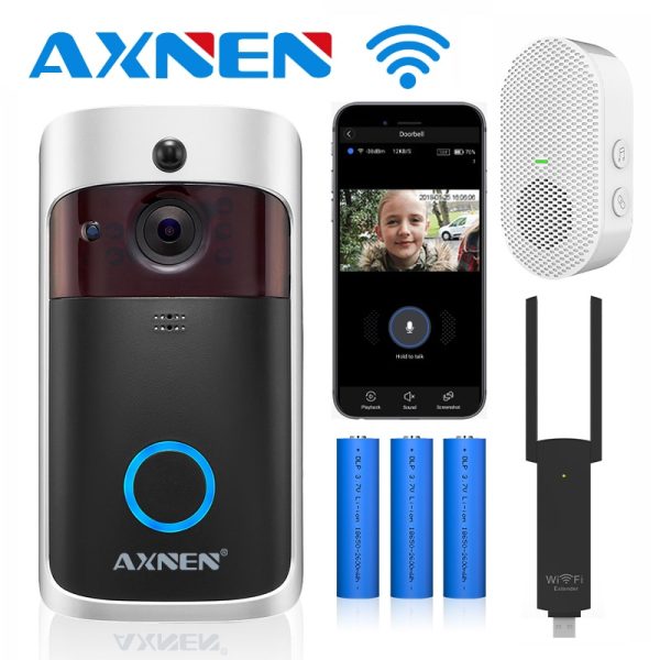 AXNEN V5 Smart IP Video Intercom WIFI Video Door Phone Door Bell WIFI Doorbell Camera IR Alarm