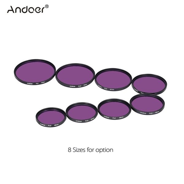 Andoer 49-77mm Lens Filter Kit UV CPL FLD ND(ND2 ND4 ND8