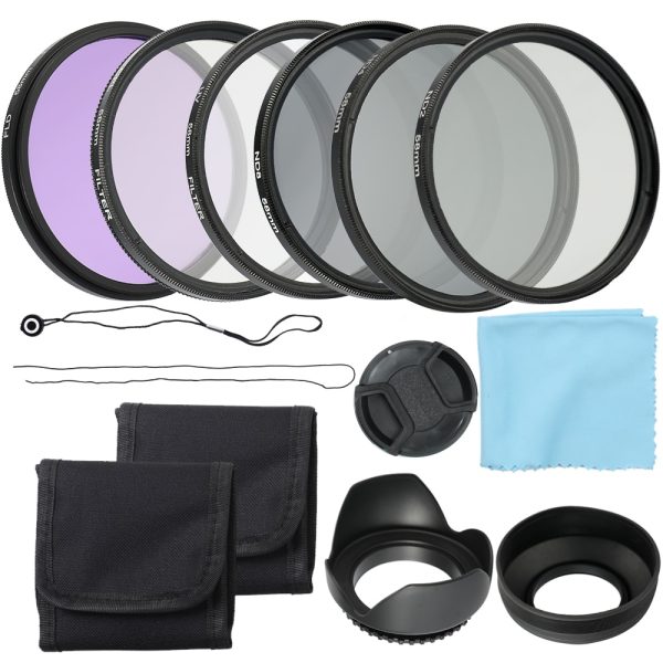 Andoer 58mm 52mm Camera UV CPL FLD Lens Filters Kit and Altura Photo ND Neutral Density Filter