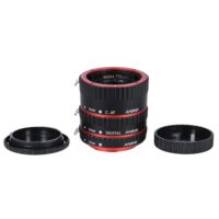 Andoer Colorful Metal TTL Auto Focus AF Macro Extension Tube Ring for Canon EOS EF EF-S 60D 7D 5D II 550D Red