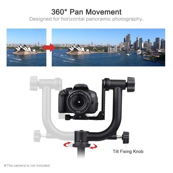 Andoer Heavy Duty Metal Panoramic Gimbal Tripod Head Use