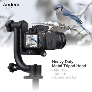 Andoer Heavy Duty Metal Panoramic Gimbal Tripod Head Use