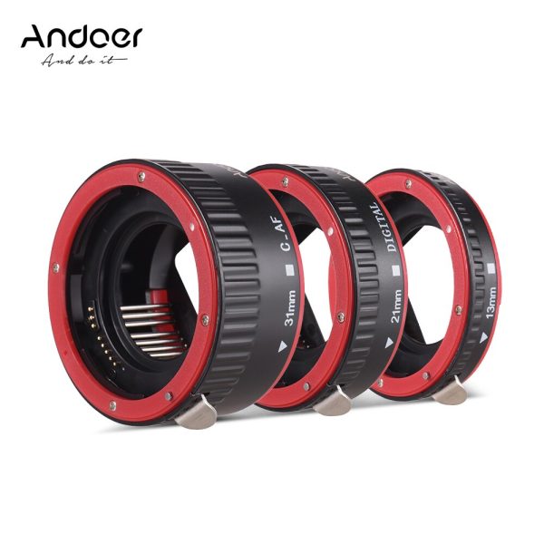 Andoer Plastic lens Adapter Auto Focus AF Macro Extension Tube Adapter Ring