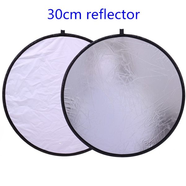 CY 12"/30cm 2in1 White and Silver Photo Studio Reflector