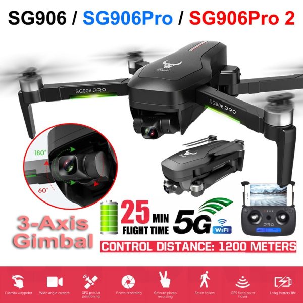 Drone SG906 PRO 2 GPS With 3 Axis Self Stabilizing Gimbal WiFi FPV 4K Camera