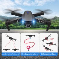 E525 PRO RC Quadcopter Profissional Obstacle Avoidance Drone Dual Camera 1080P 4K