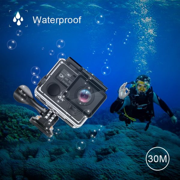 EKEN H5S Plus 4K 30fps Action Camera HD EIS with Ambarella A12 chip inside 30m waterproof