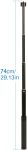 Extension Rod for Gimbal Stabilizer- 29 inch Adjustable Selfie Stick Compatible with Gimbal