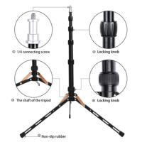 FOSOTO FT-140 Portable Led Light Tripod Stand For Camera Phone Photographic