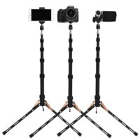 FOSOTO FT-140 Portable Led Light Tripod Stand For Camera Phone Photographic