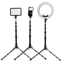 FOSOTO FT-140 Portable Led Light Tripod Stand For Camera Phone Photographic