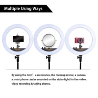 FOSOTO FT-240RL Led Ring Light 14 inch Ring Lamp Video Ringlight Photography lamp With Tripod Remote