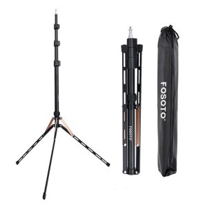 Fosoto FT-190 Gold Ring Lamp Tripod Stand 1/4 Screw Softbox