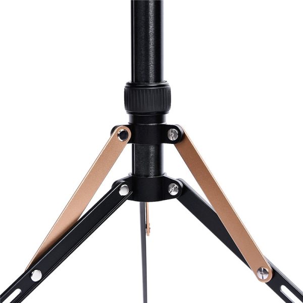 Fosoto FT-190 Gold Ring Lamp Tripod Stand 1/4 Screw Softbox