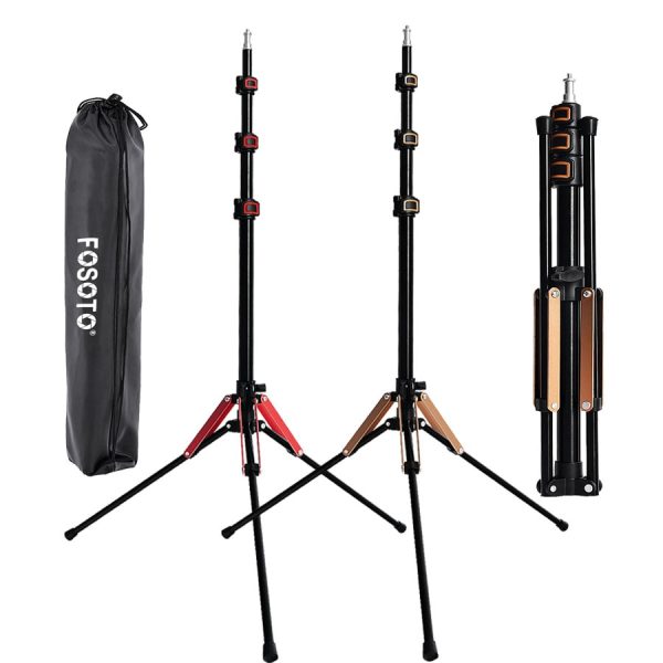 Fosoto FT-195 1/4 Screw Folding Light Tripod Stand For Photo Studio Photographic