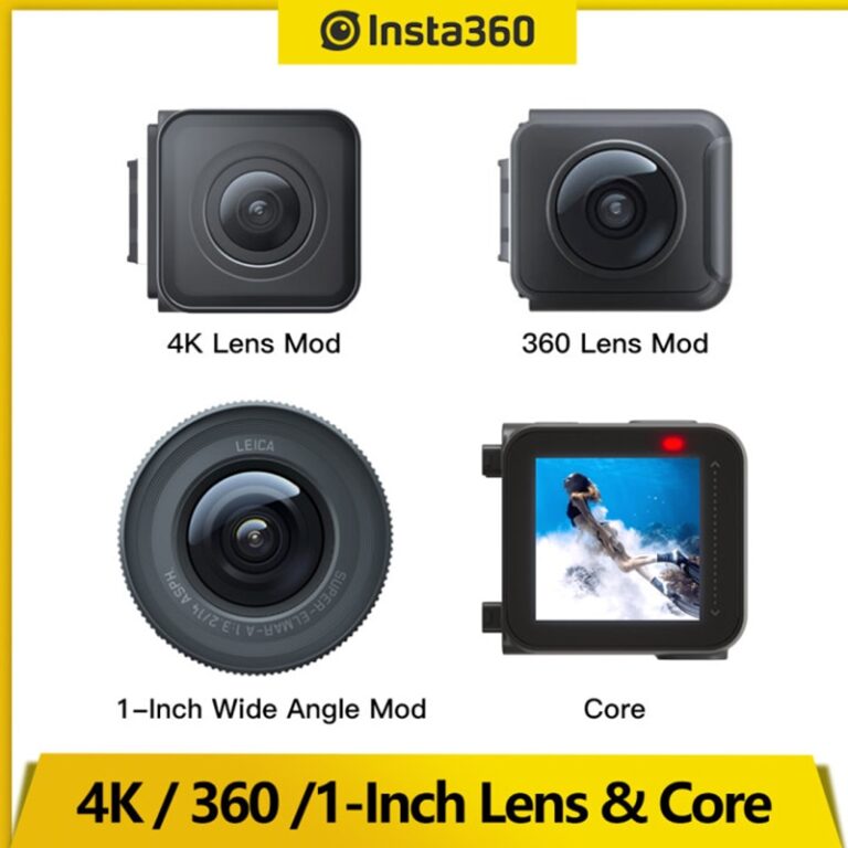 Genuine Insta360 ONE R Core/4K Wide Angle Mod/Dual-Lens 360 Mod/1-Inch ...