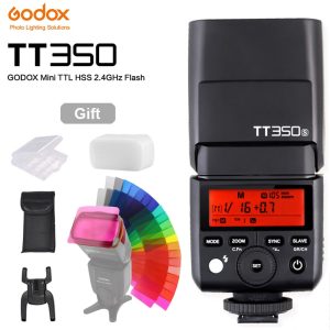 Godox Mini Speedlite TT350S TT350N TT350C TT350O TT350F Camera Flash TTL HSS GN36