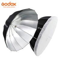 Godox Parabolic Reflective Umbrella 165cm 130cm 105cm Silver / White Lining Diffuser