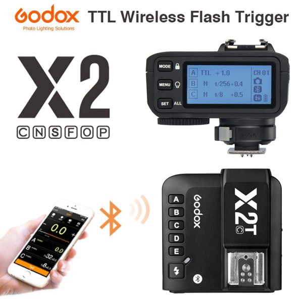 Godox X2T-C X2T-N X2T-S X2T-F X2T-O X2T-P TTL 1/8000s HSS Wireless Flash Trigger