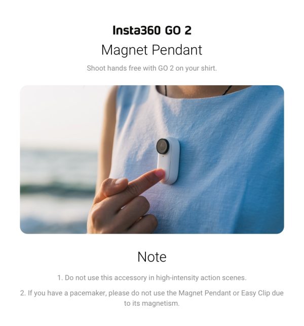 Insta360 GO 2 Accessories (Magnet Pendant/Pivot Stand/Mount Adapter Bundle/Carry Case/Invisible Selfie Stick/Purpose Tripod)