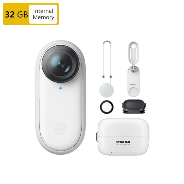 Insta360 GO 2 Small Action Camera Weighs 1 oz Waterproof Stabilization POV Capture with Charge Case