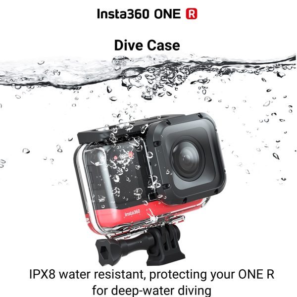 Insta360 ONE R Waterproof Diving Case Accessories(For 4K Wide Angle Mod/1-Inch Wide Angle Mod/Dual-Lens 360 Mod/Battery Base)