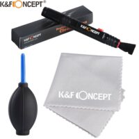 K&F CONCEPT 3 in 1 Camera Cleaning Kits Lens Brushes Cleaning Pen Cleaning Cloth for Camera Lenses & Filters Sensor Screen LCD